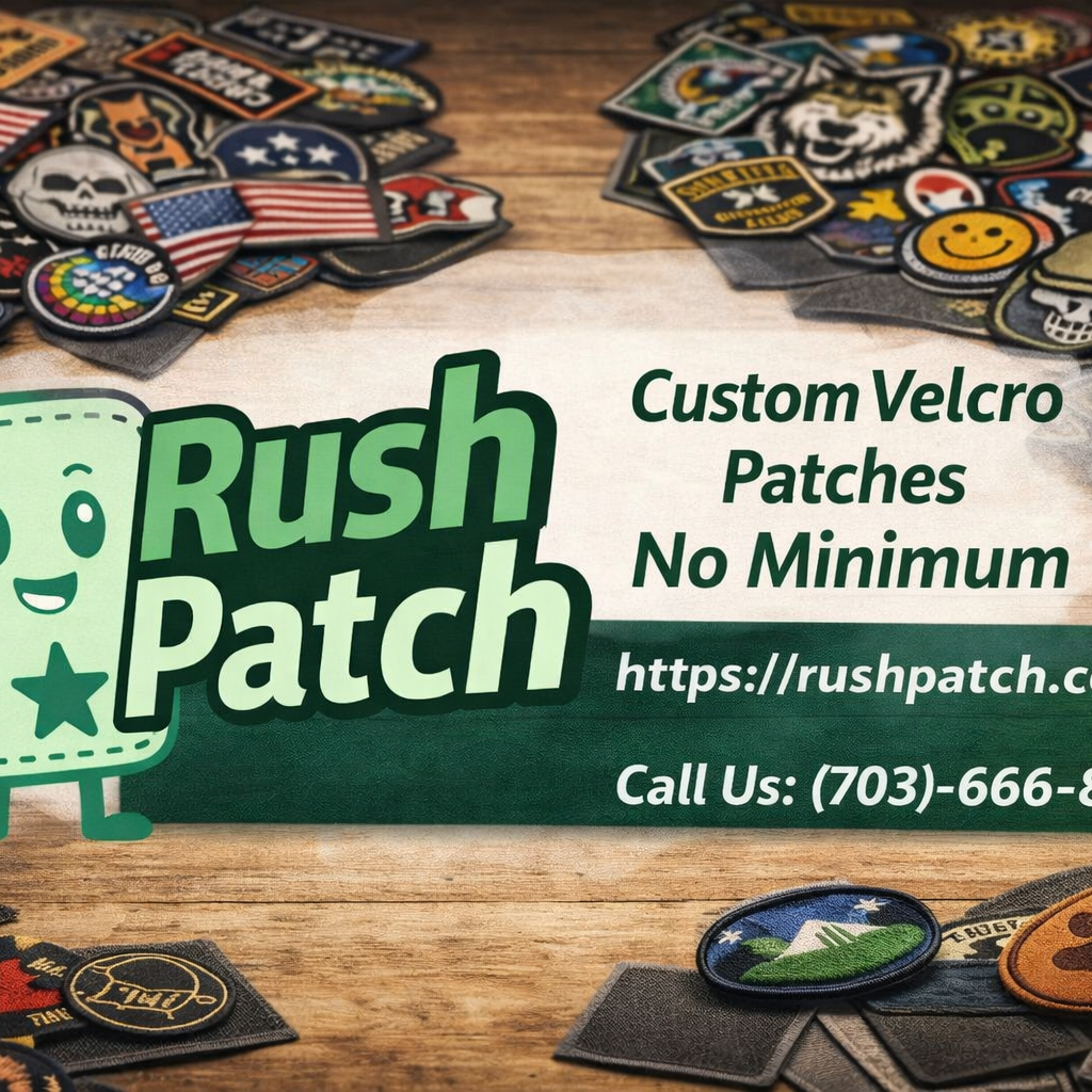🎨Custom Velcro Patches No Minimum🎨|Designs,Uses & Types🧵 – Rush Patch
