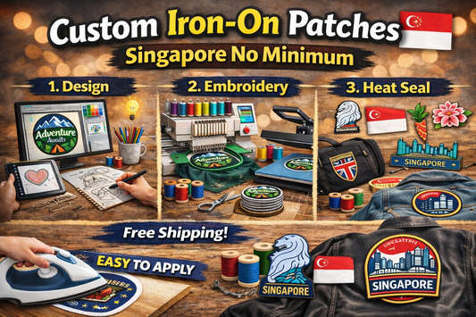 custom iron on patches no minimum cheap Rush Patch