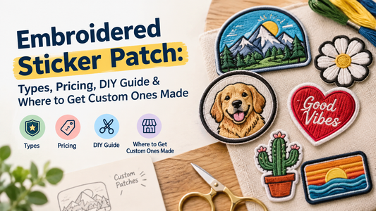 embroidered sticker patch Rush Patch