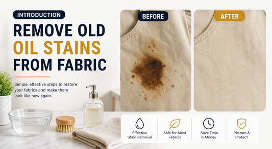 Remove old oil stains from fabric Rush Patch