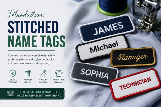 stitched name tags Rush Patch