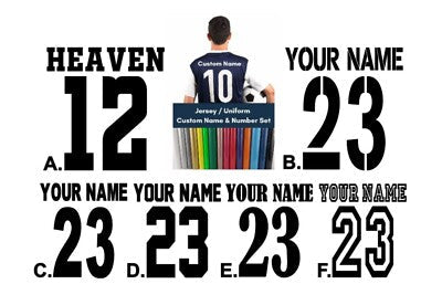 Sticking with Style: Iron-On Numbers for Soccer Jerseys