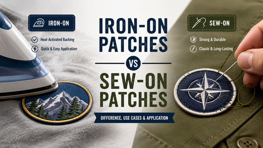 Iron on Patches vs Sew on:Difference, Use Cases & Application