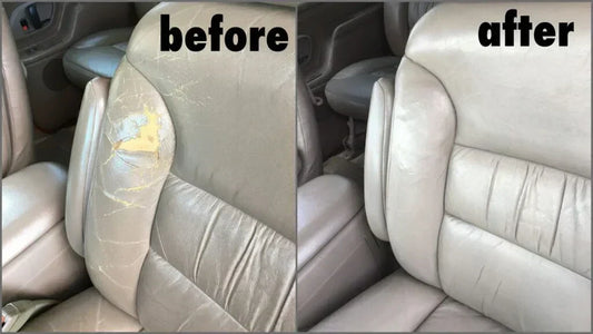 Leather patch for car seat