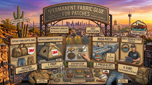 permanent peel and stick fabric patches