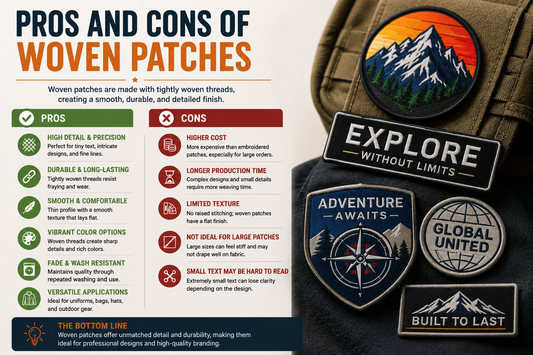 Embroidered Patches VS Woven Patches: Definition, Basics, and Comparison