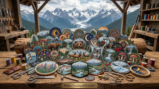 custom embroidery patches seattle Washington Rush Patch