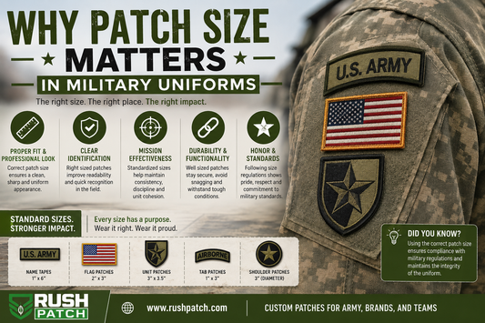 Standard Military Patch Size