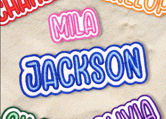 custom embroidered name patch