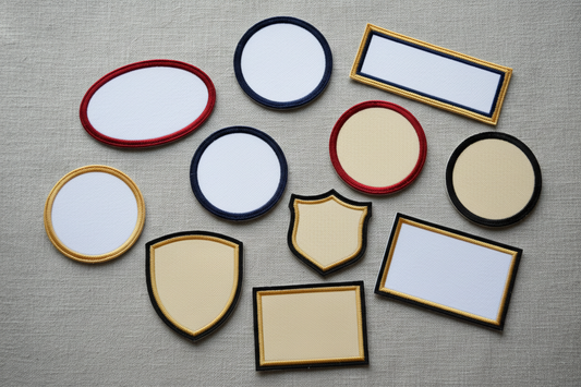 blank badges for embroidery 